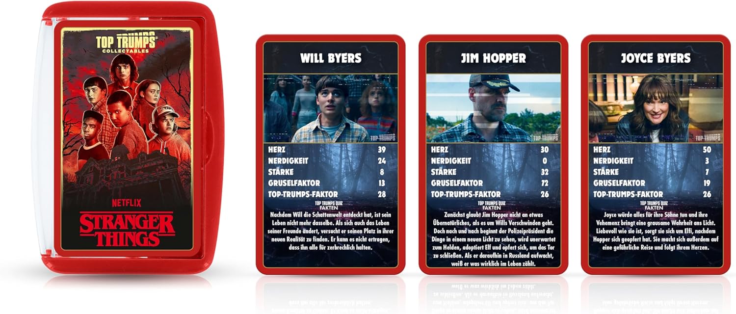 Stranger Things Kartenspiel Top Trumps Collectable