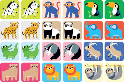 Banana Panda 49121, spel, Suuuper Size Memory Game Wild Animals-pedagogische toewijzingsactiviteit voor kinderen vanaf 2 jaar en ouder