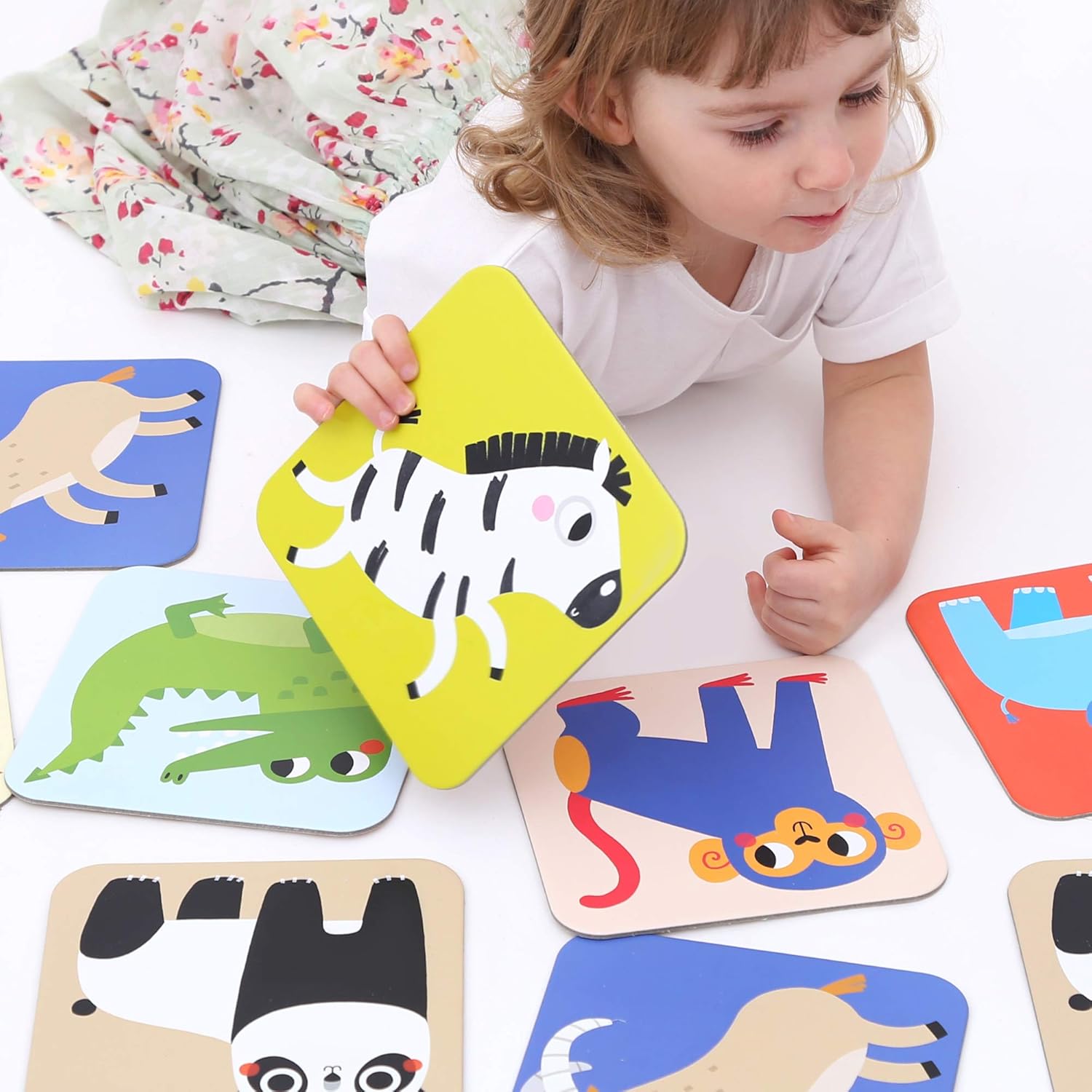 Banana Panda 49121, spel, Suuuper Size Memory Game Wild Animals-pedagogische toewijzingsactiviteit voor kinderen vanaf 2 jaar en ouder