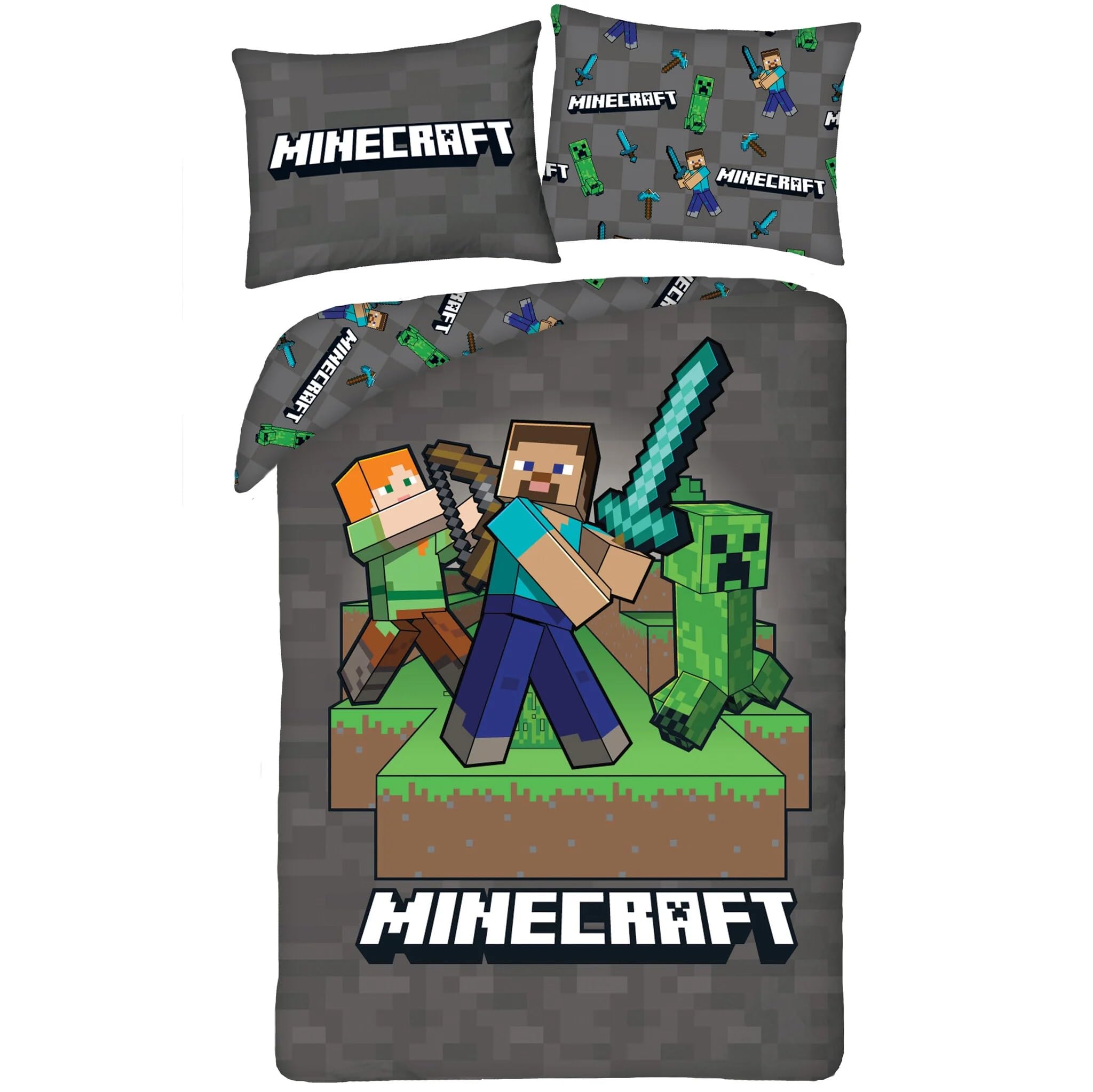 Minecraft Bettwasche Ver. 4 140 x 200 cm / 70 x 90