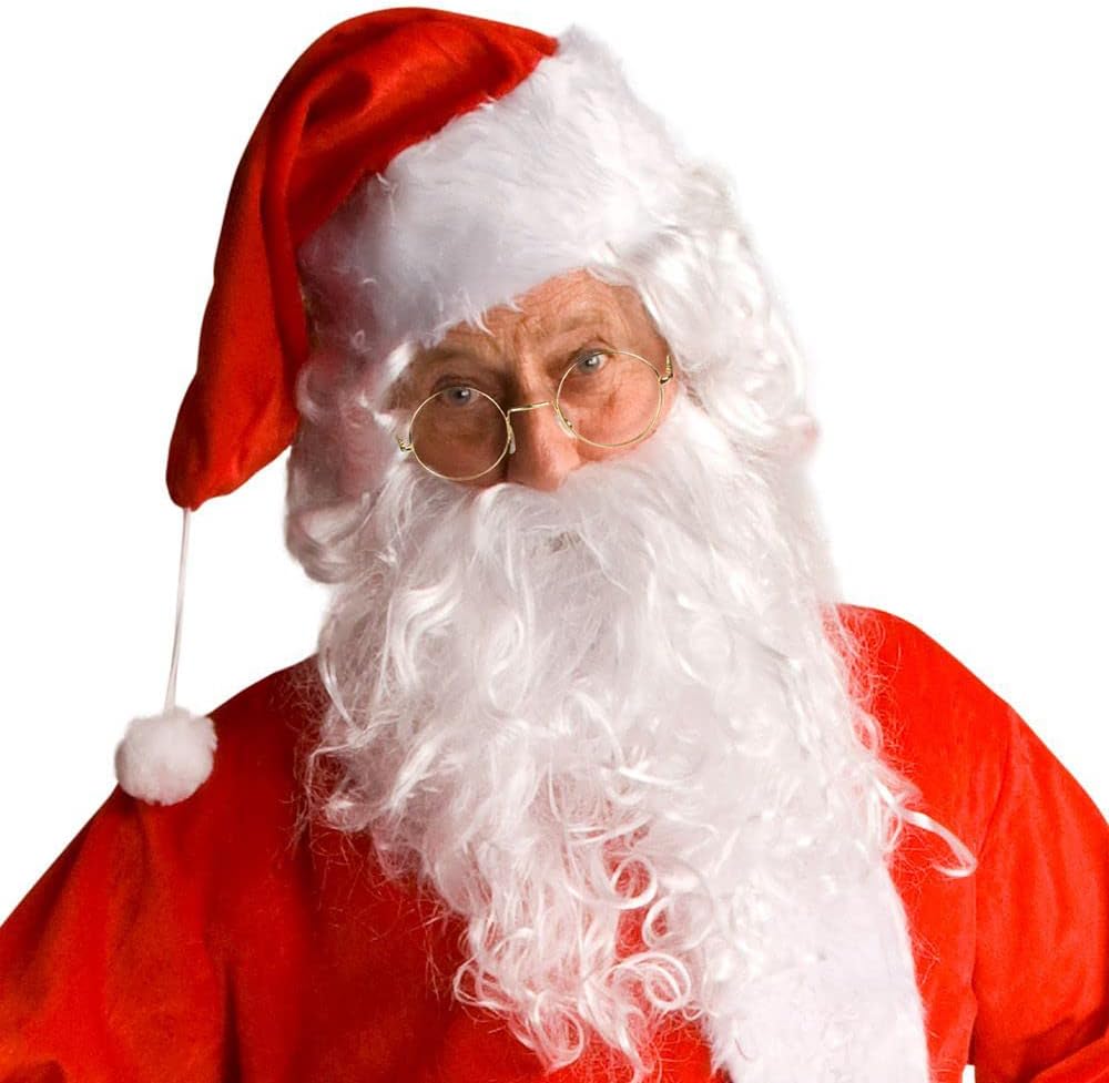 Boland 13418 Gafas Papá Noel – seulement Montura, Oro, Talla única