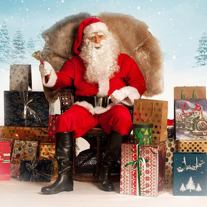 Boland 13418 Gafas Papá Noel – seulement Montura, Oro, Talla única