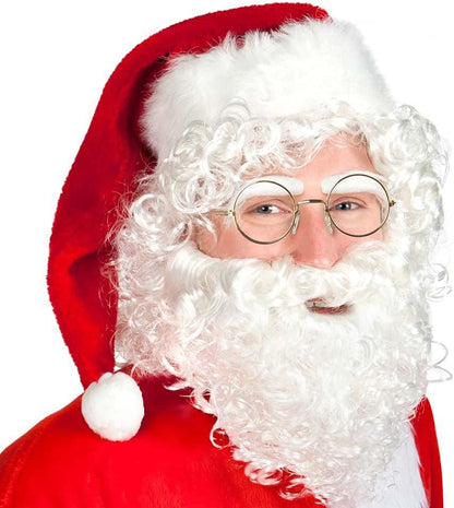 Boland 13418 Gafas Papá Noel – seulement Montura, Oro, Talla única