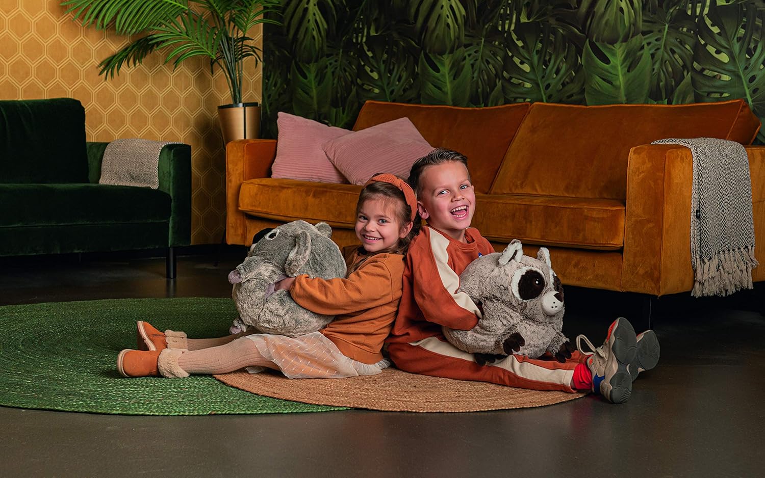 COZY NOXXIEZ Knuffelige pluche kinderhandwarmer - knuffeldier, knuffeldier, hoofdkussen als pluizig warmtekussen, pluche dier voor bed, auto en thuis (Sloth