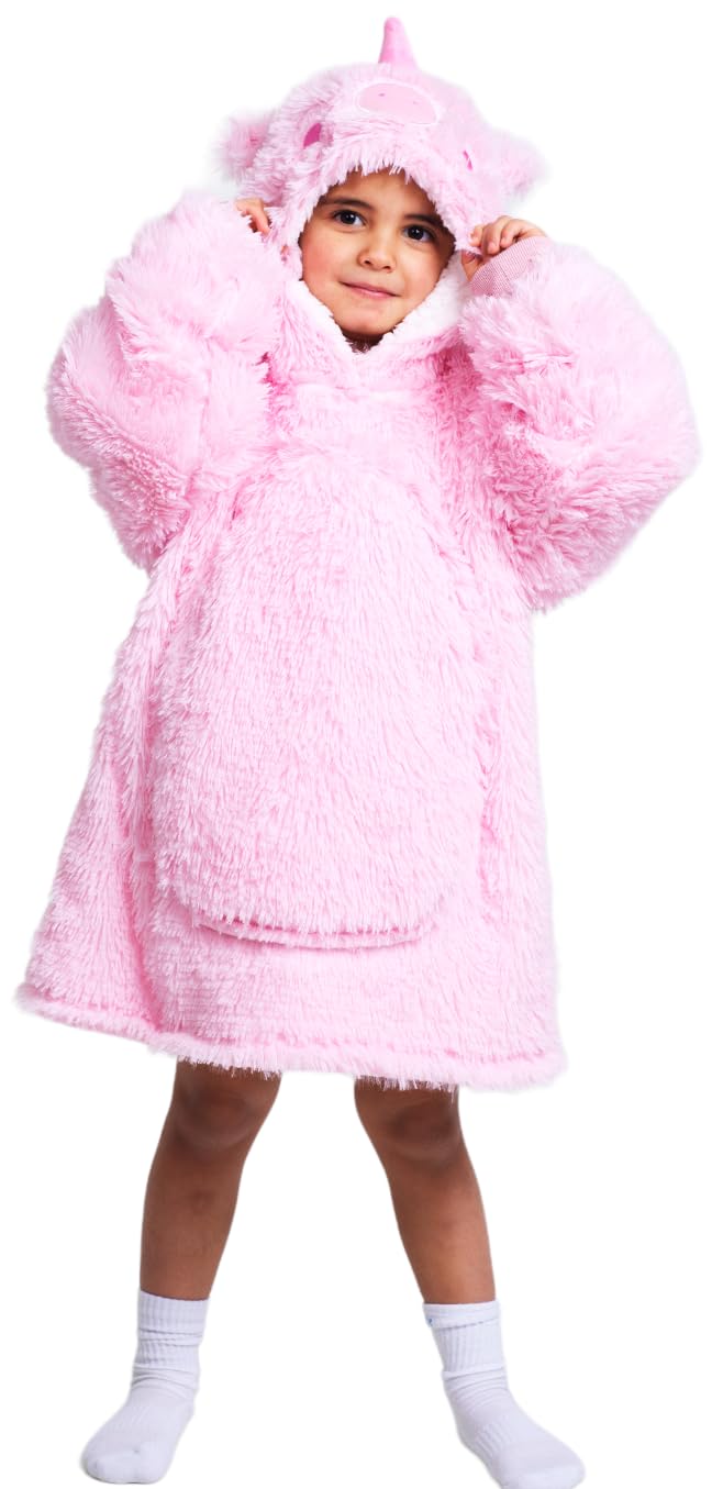 Noxxiez - Noxxiez Knuffel Hoodie Small Trui Eenhoorn 3-6 jaar