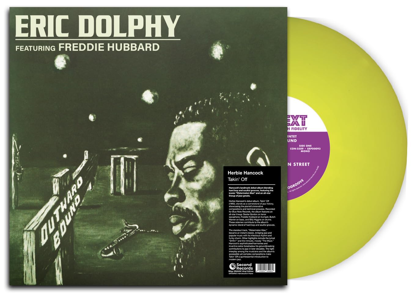 Lp-Eric Dolphy-Outward Bound -Transparent Lime