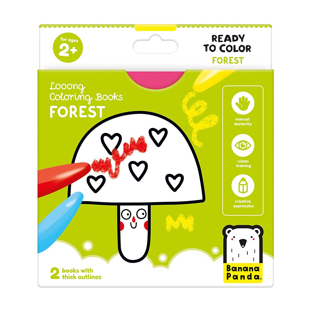 Banana Panda - Banana Panda - Kleurboekje Klaar om Het Bos te Tekenen