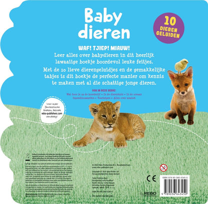 Rebo Publishers - Geluidenboek Babydieren
