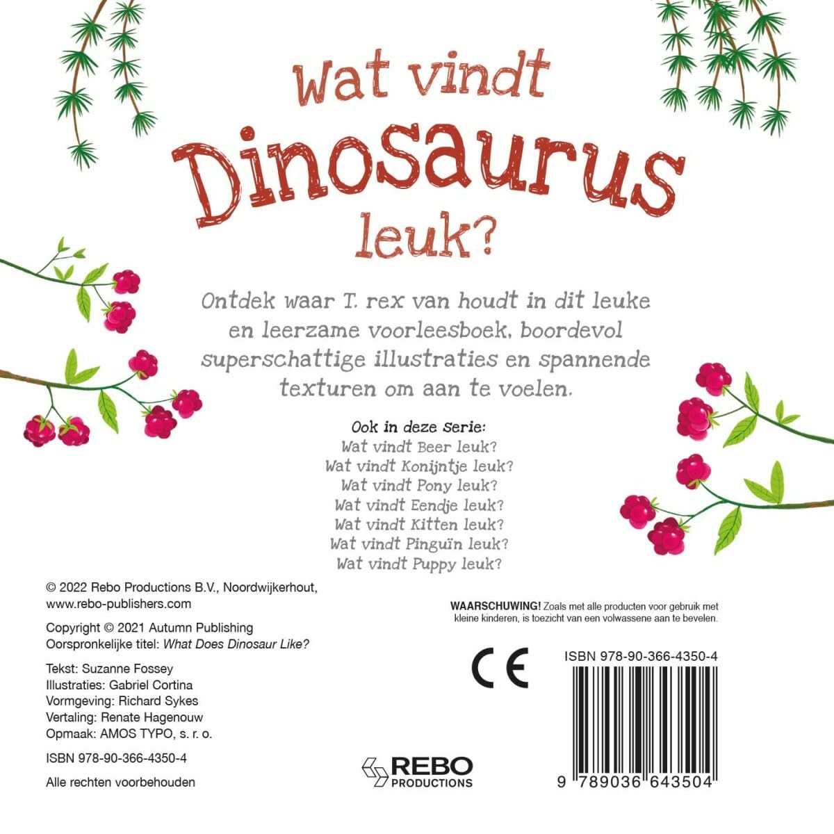 Rebo Publishers - Voelboek - Wat vindt Dinosaurus leuk?