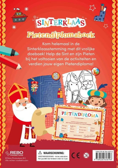 Sinterklaas Pietendiplomaboek: Meer dan 50 stickers