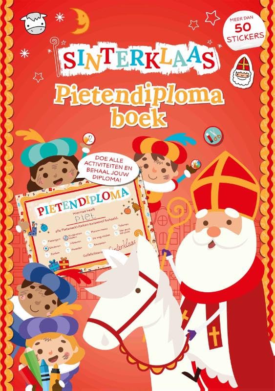 Sinterklaas Pietendiplomaboek: Meer dan 50 stickers