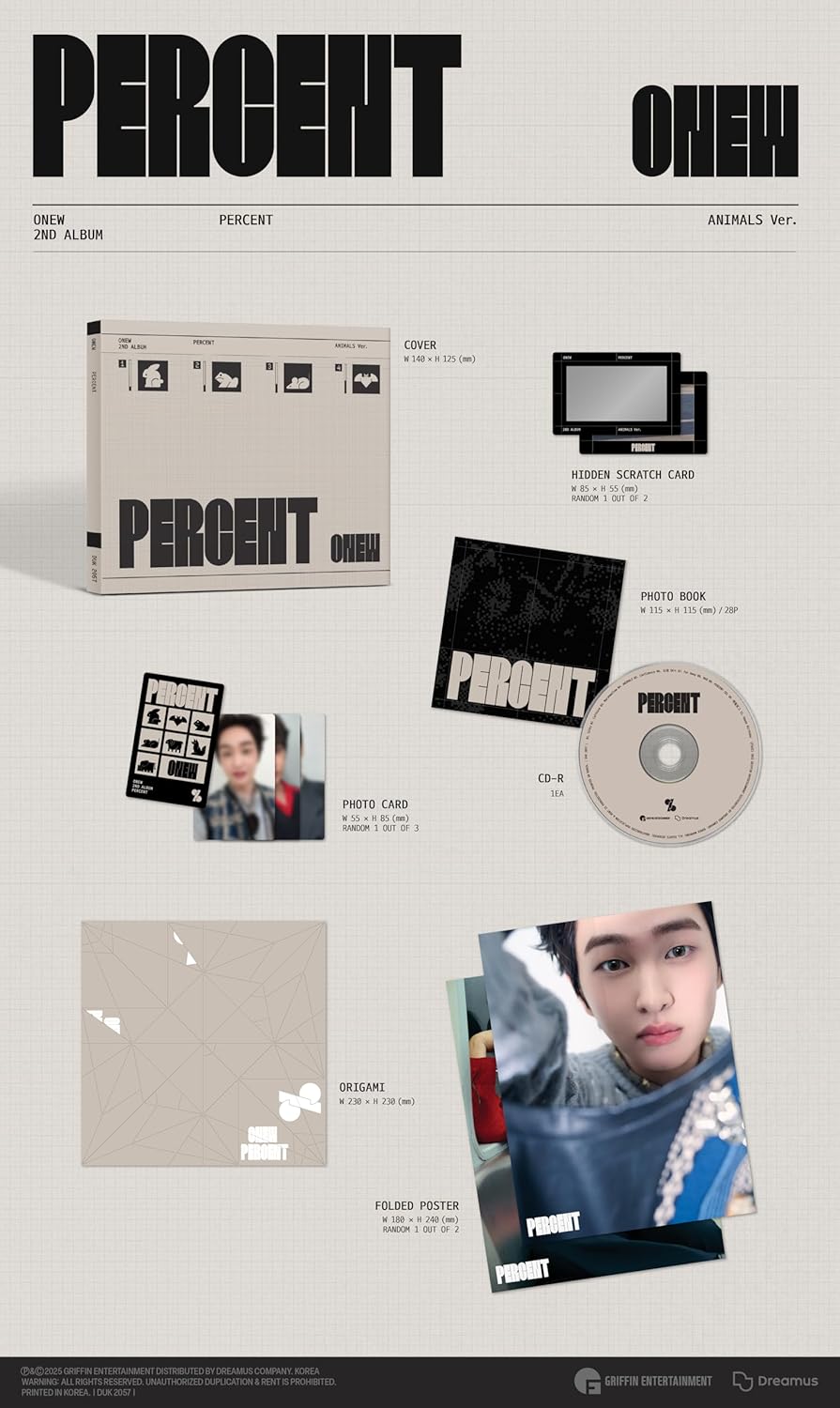 Percent Version - Random Cover - incl. Scratch Card, Photobook, Photocard + More