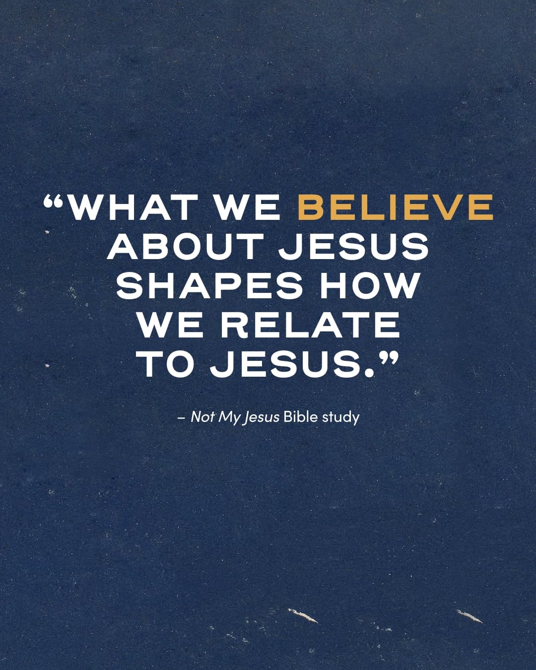 Not My Jesus Bible Study Book with Video Access