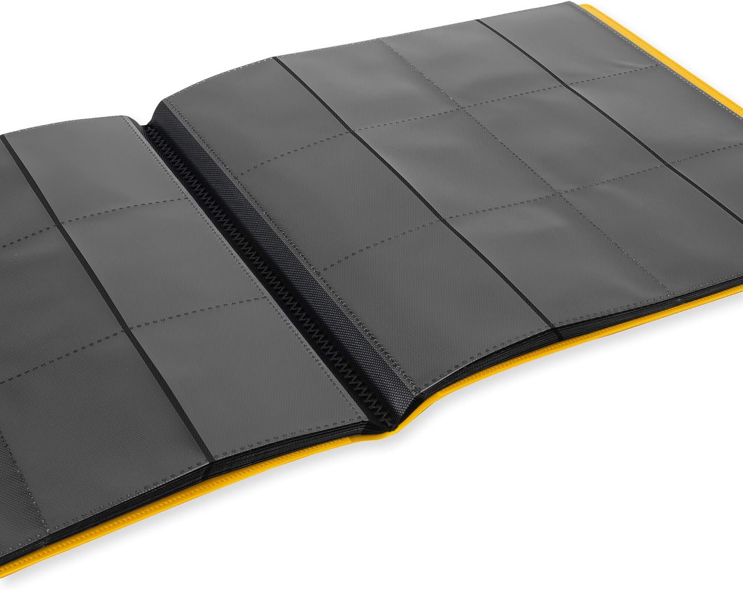 Vault X 12 Pocket Trading Card Strap Binder, 480 cards, Standard, 20 Side-Loading Pages, Folder for Collectible Card Games, Sports, TCG (Yellow