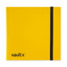 Vault X 12 Pocket Trading Card Strap Binder, 480 cards, Standard, 20 Side-Loading Pages, Folder for Collectible Card Games, Sports, TCG (Yellow