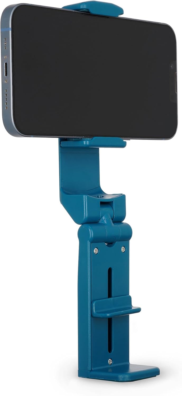 Legami - Mobile Phone Holder for Travel, Three Rotation Joints, Maximum Flexibility, Firm and Secure Grip Thanks to Non-slip Pads, ABS and Stainless Steel