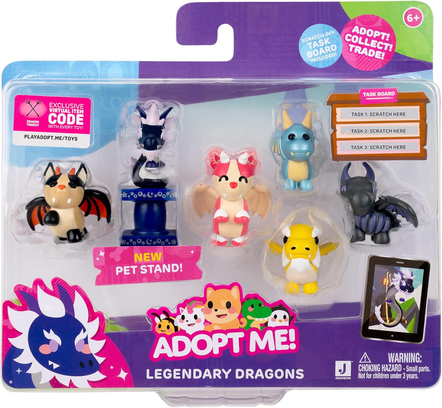 Adopt Me - 6 Figure Pets Multipack - D Dragons