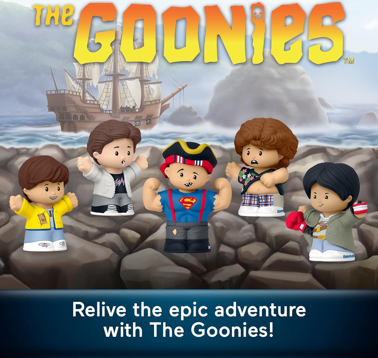 Little People Collector The Goonies Special Edition Set for Movie Fans, 5 Figures in a Display Package