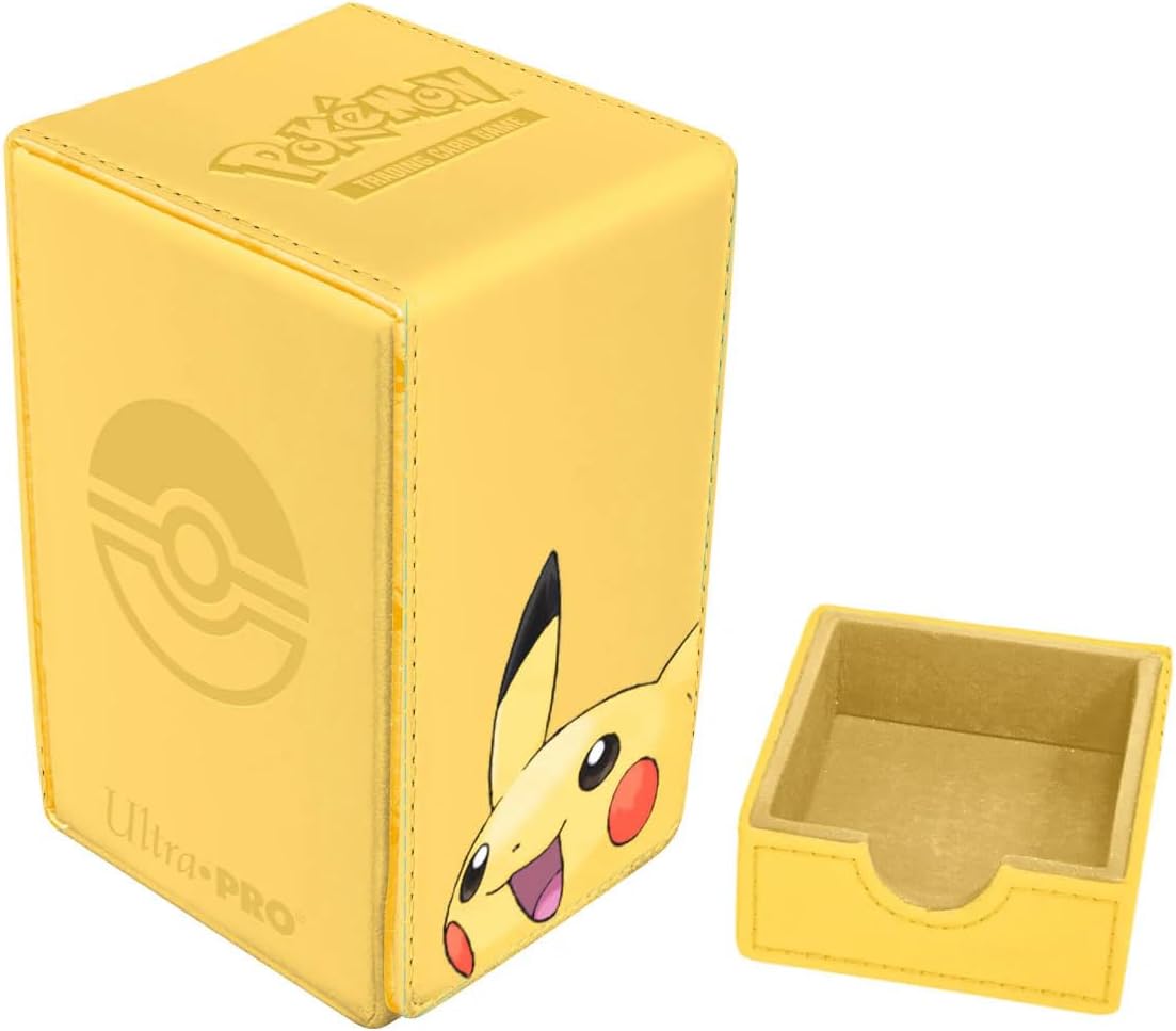 Ultra Pro | Pokemon: Pikachu Alcove Tower Deck Box | Trading Card Game Accessory