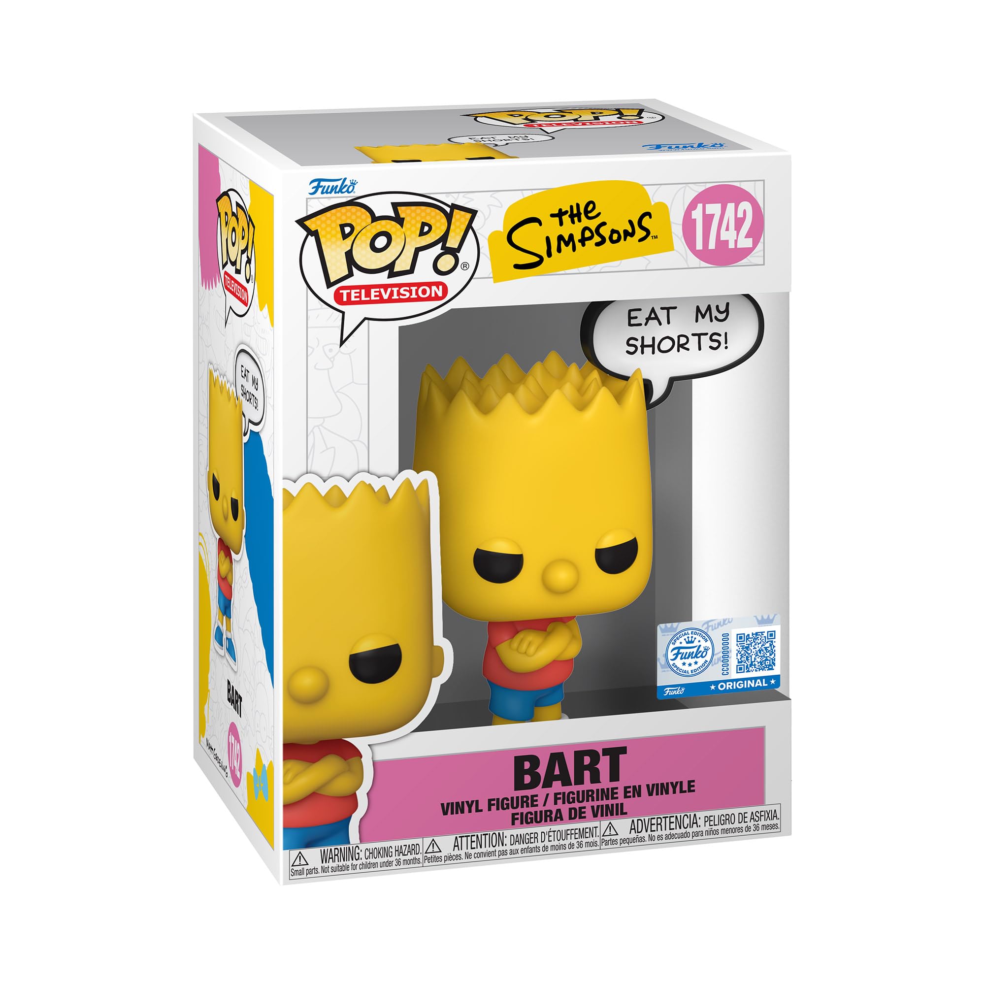 Funko Pop! Sayings: Simpsons - Bart Simpson - The Simpsons - Figurine en Vinyle à Collectionner - Idée de Cadeau - Produits Officiels - TV Fans