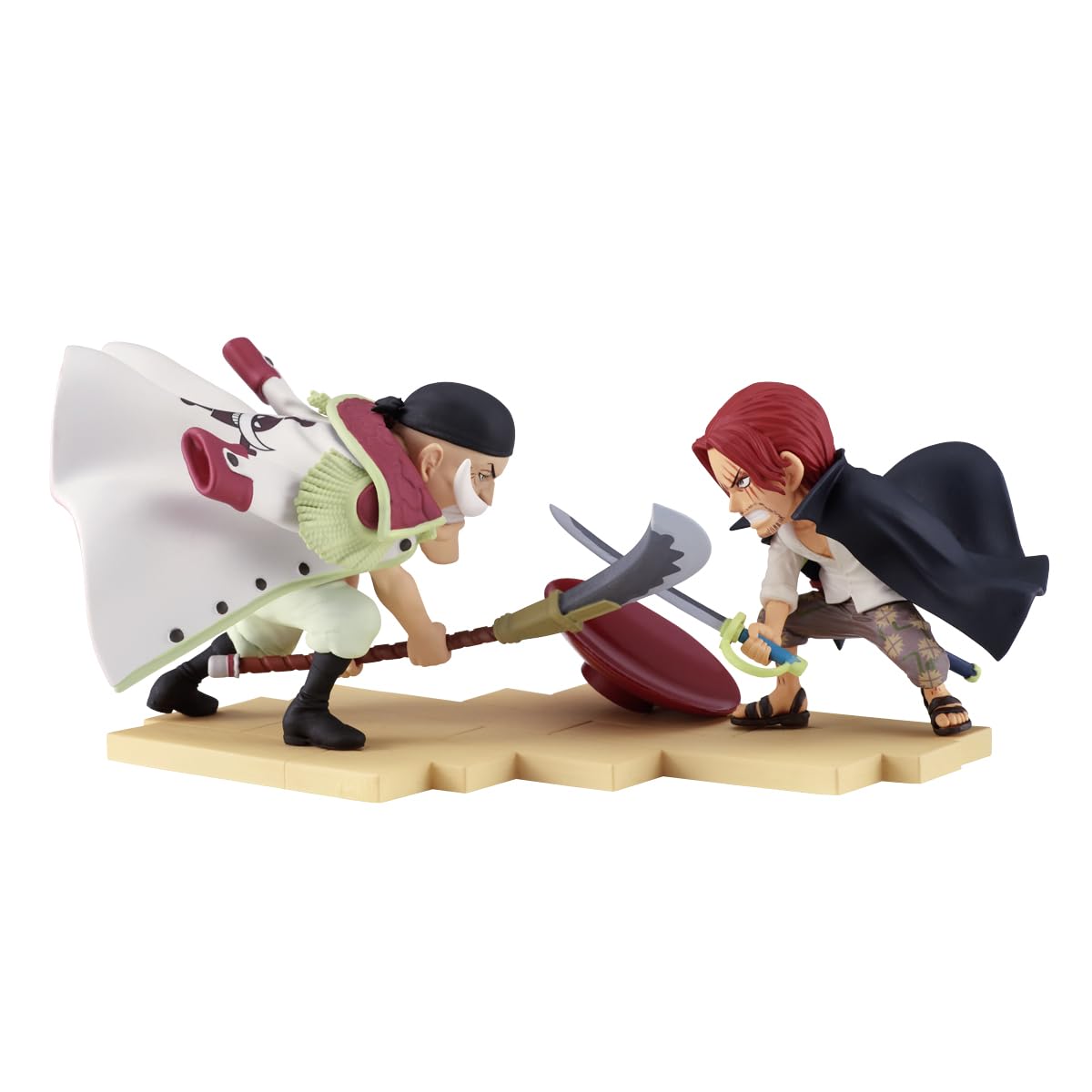 Banpresto Edward Newgate Vs Shanks One Piece - World Collectable Log Stories 13 cm, meerkleurig, ideaal voor anime-fans