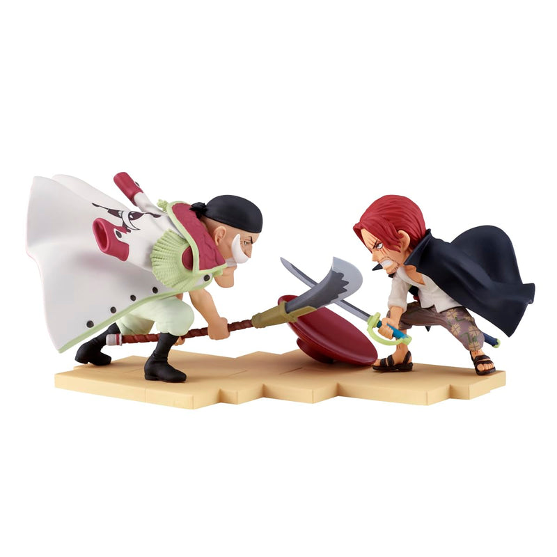 Banpresto Edward Newgate Vs Shanks One Piece - World Collectable Log Stories 13 cm, meerkleurig, ideaal voor anime-fans