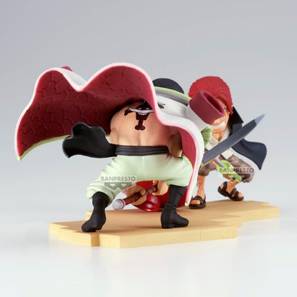 Banpresto Edward Newgate Vs Shanks One Piece - World Collectable Log Stories 13 cm, meerkleurig, ideaal voor anime-fans