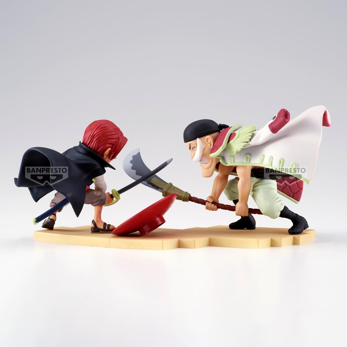 Banpresto Edward Newgate Vs Shanks One Piece - World Collectable Log Stories 13 cm, meerkleurig, ideaal voor anime-fans