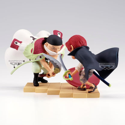 Banpresto Edward Newgate Vs Shanks One Piece - World Collectable Log Stories 13 cm, meerkleurig, ideaal voor anime-fans