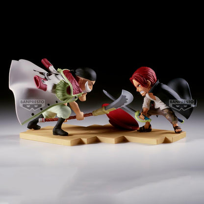 Banpresto Edward Newgate Vs Shanks One Piece - World Collectable Log Stories 13 cm, meerkleurig, ideaal voor anime-fans