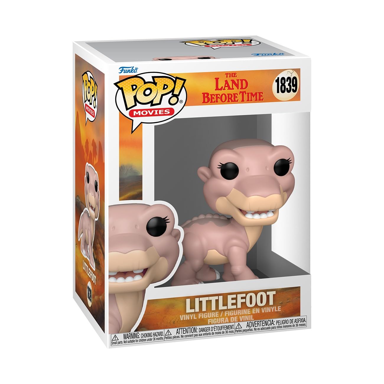 Funko Pop! Movies: The Land Before Time - Little Footfoot - Vinyl-Sammelfigur - Geschenkidee - Offizielle Handelswaren - Spielzeug Für Kinder und Erwachsene - Cartoon Fans - Modellfigur Für Sammler