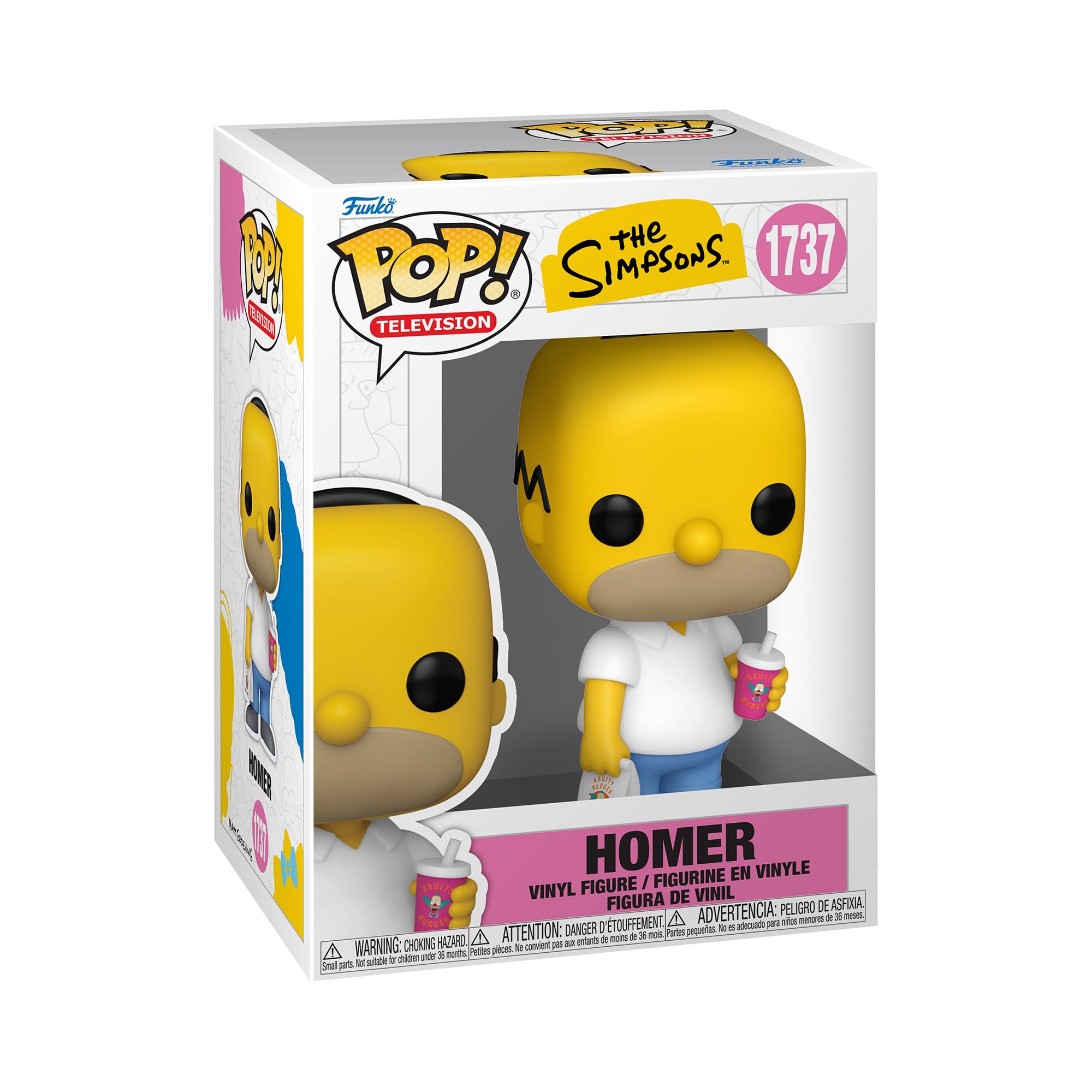 Funko Pop! TV: Simpsons 1- Homer Simpson - The Simpsons - Vinyl-Sammelfigur - Geschenkidee - Offizielle Handelswaren - Spielzeug Für Kinder und Erwachsene - TV Fans - Modellfigur Für Sammler