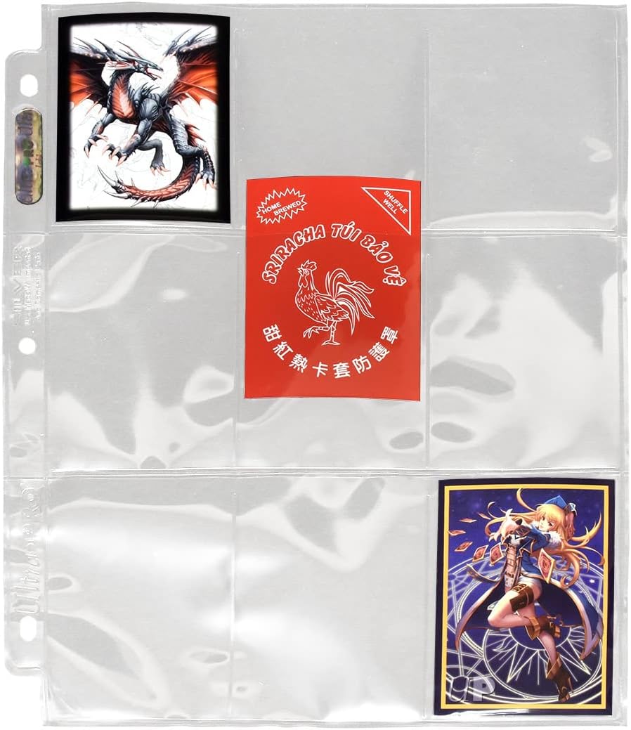Ultra Pro | Silver Series 9 Pocket Trading Card Folder | Trading Card Storage