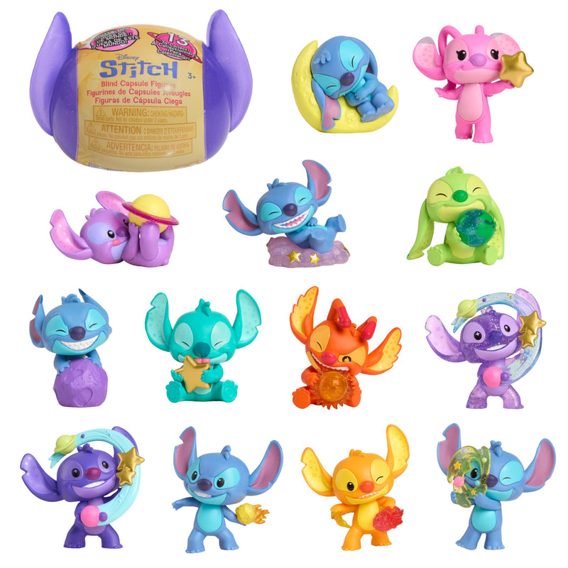 Just Play Disney Stitch Outta This World Collectible Mini Figure Capsule, Kids Toys for Ages 3 Up