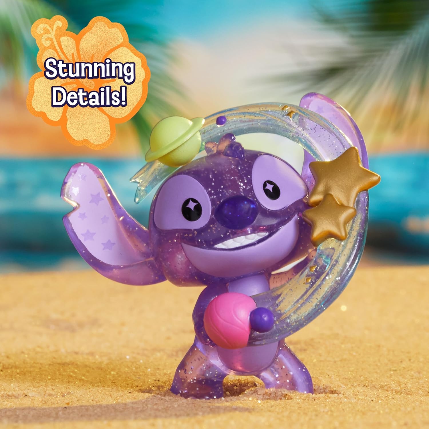 Just Play Disney Stitch Outta This World Collectible Mini Figure Capsule, Kids Toys for Ages 3 Up