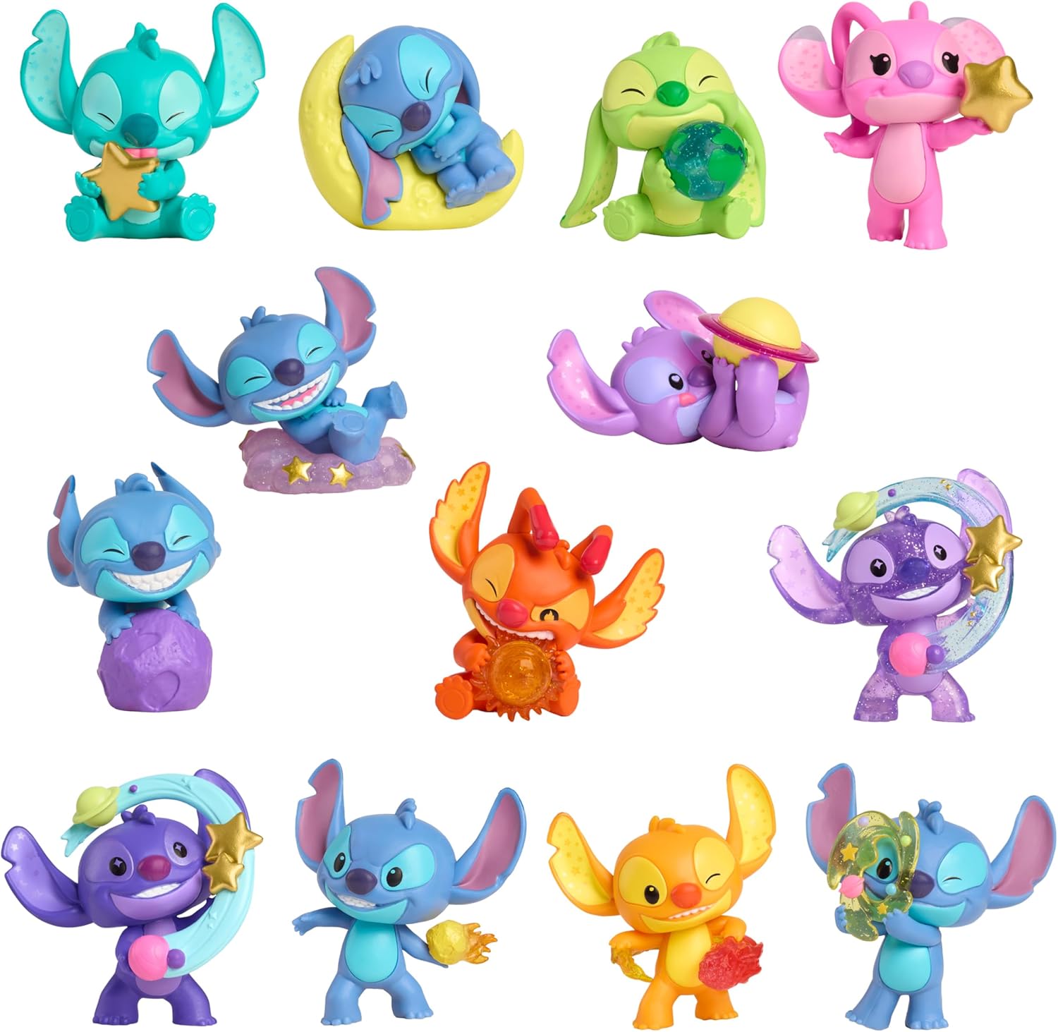 Just Play Disney Stitch Outta This World Collectible Mini Figure Capsule, Kids Toys for Ages 3 Up