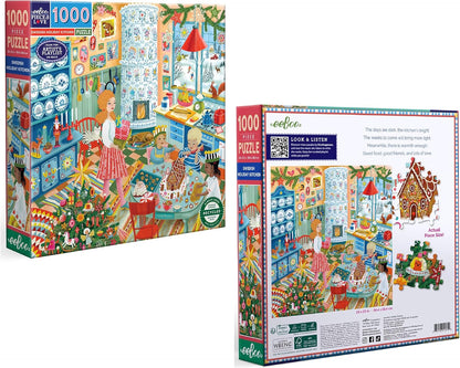 Eeboo - Puzzle 1000 Pcs - Swedish Holiday Kitchen (Epzt750)