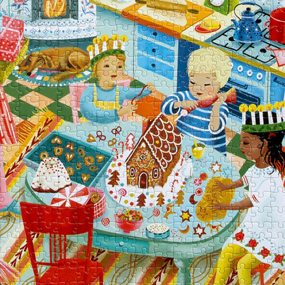 Eeboo - Puzzle 1000 Pcs - Swedish Holiday Kitchen (Epzt750)