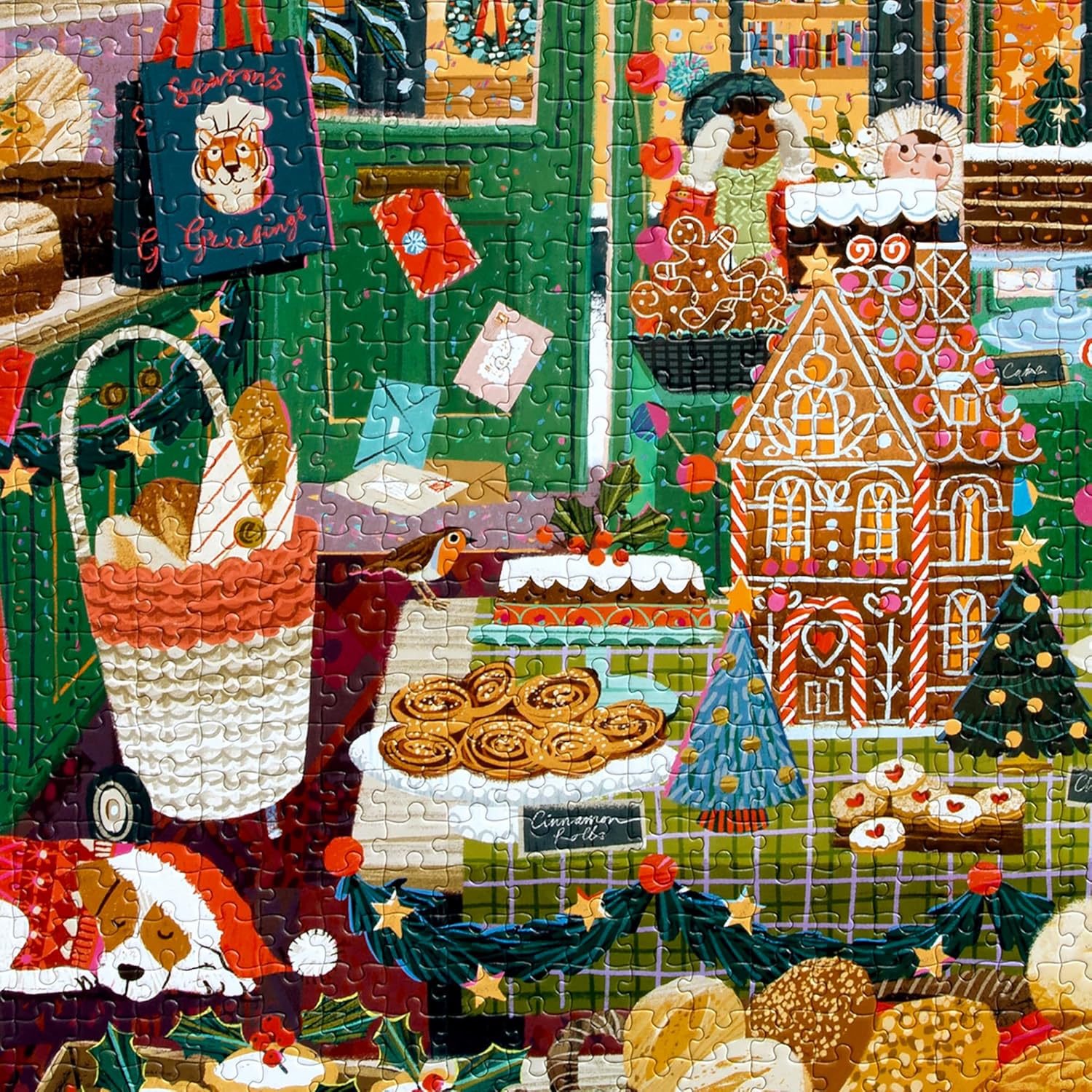eeBoo repostería navideña – Puzzle para Adulto, 1000 Piezas de cartón – Dimensiones: 58,5 x 58,5 cm (PZT774