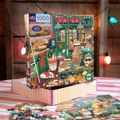 eeBoo repostería navideña – Puzzle para Adulto, 1000 Piezas de cartón – Dimensiones: 58,5 x 58,5 cm (PZT774