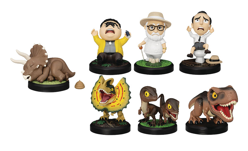 Beast Kingdom Jurassic Park Series MEA-047 Lot de 6 mini figurines Egg Attack