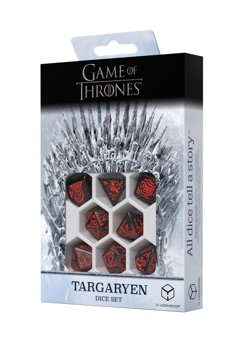 Q-Workshop, Game of Thrones Targaryen Dice Set - for Ages 14 and Up