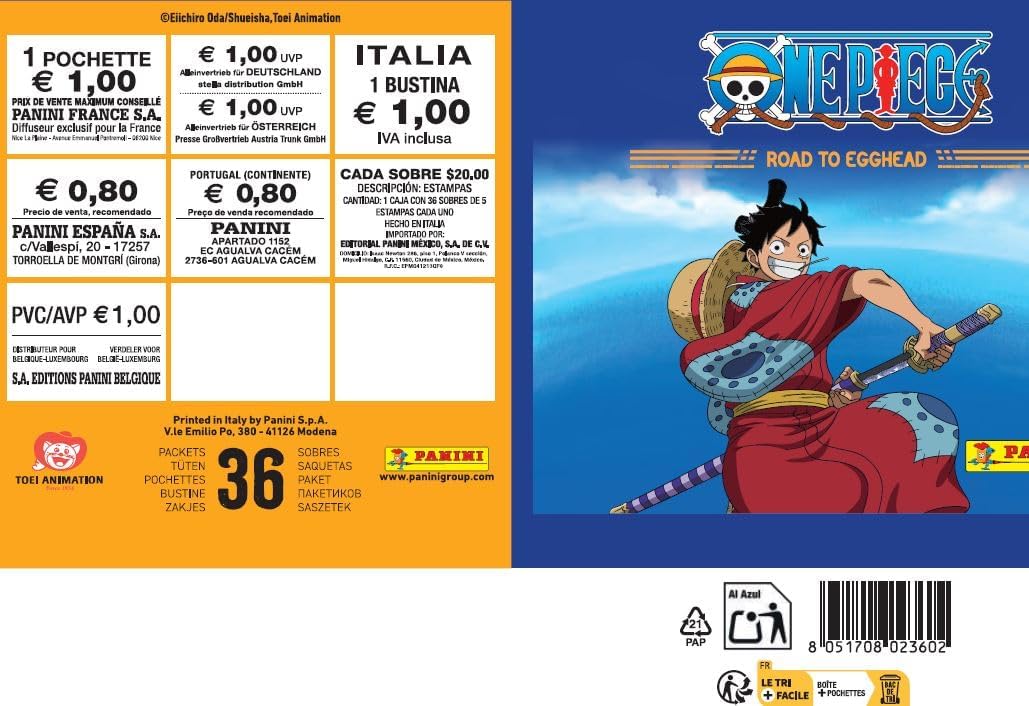 Panini ONE Piece Road to Egghead 36 Cases