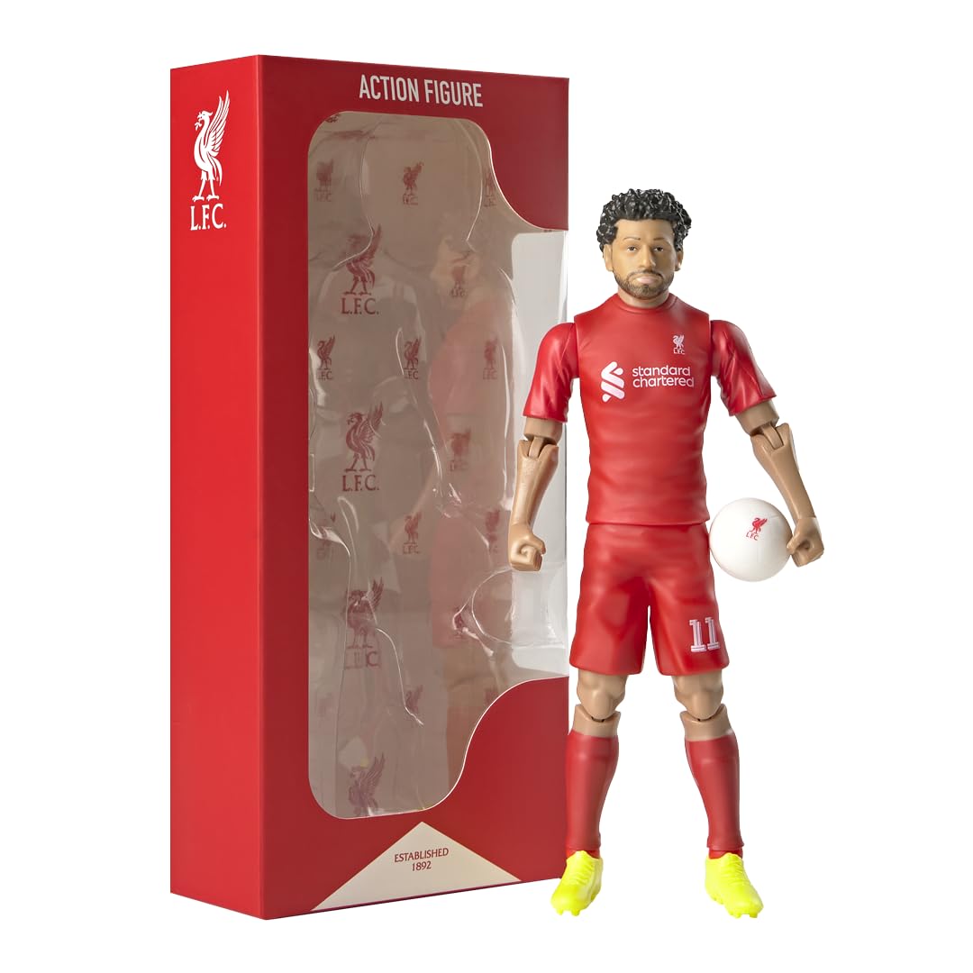 Sockers Banbo Toys Liverpool Salah voetbalfiguur om te verzamelen, 20,3 cm