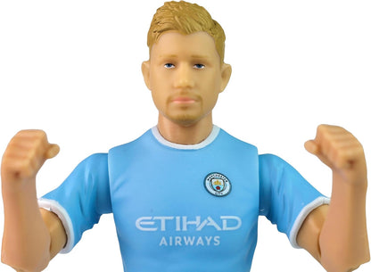 Banbo Toys Manchester City F.C. Kevin De Bruyne 8" Collectible Soccer Action Figure – Premier League Player Figurine for Soccer Fans