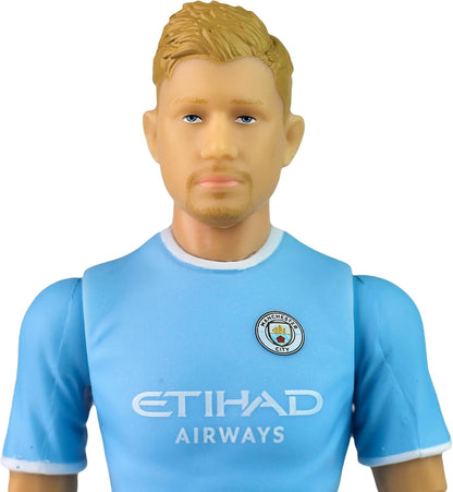 Banbo Toys Manchester City F.C. Kevin De Bruyne 8" Collectible Soccer Action Figure – Premier League Player Figurine for Soccer Fans