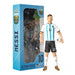 Banbo Sockers Toys Argentina Messi 8" Collectible Soccer Action Figure, Blue and White