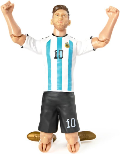 Banbo Sockers Toys Argentina Messi 8" Collectible Soccer Action Figure, Blue and White
