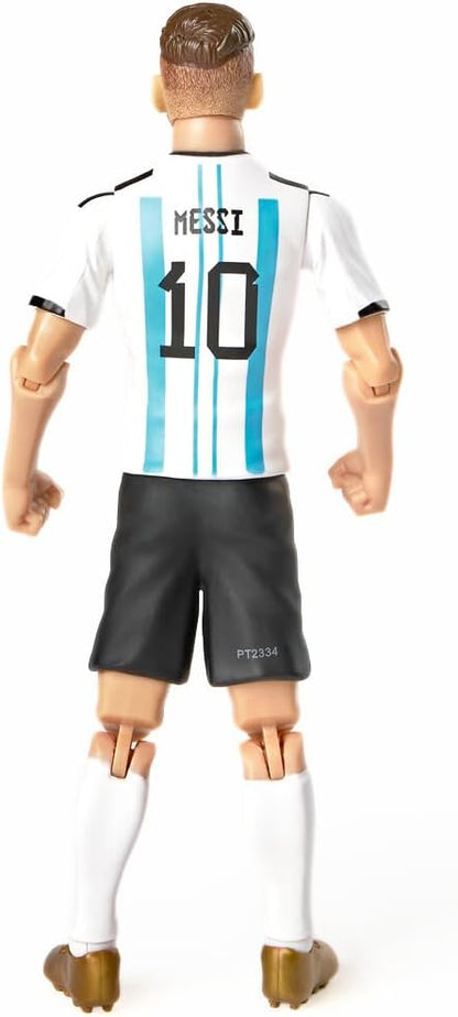 Banbo Sockers Toys Argentina Messi 8" Collectible Soccer Action Figure, Blue and White