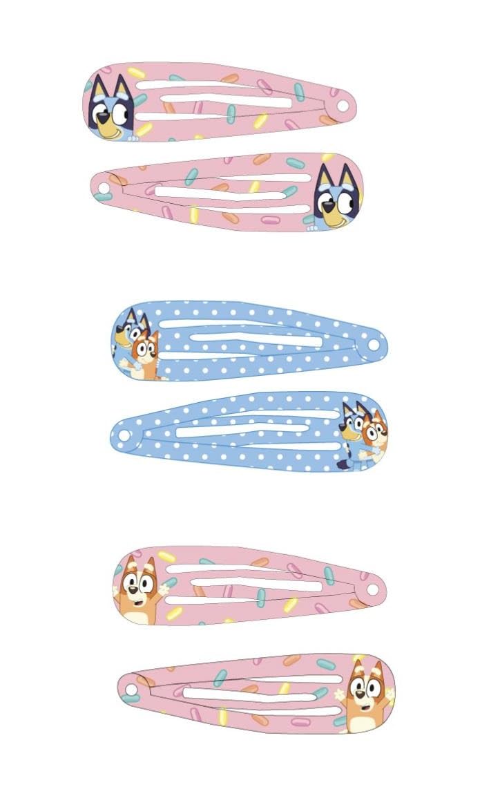Accessori Capelli Clips 6 Piaces Bluey